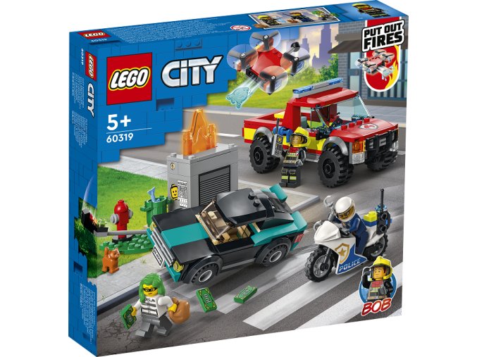 LEGO® City 60319 Hasiči a policejní honička