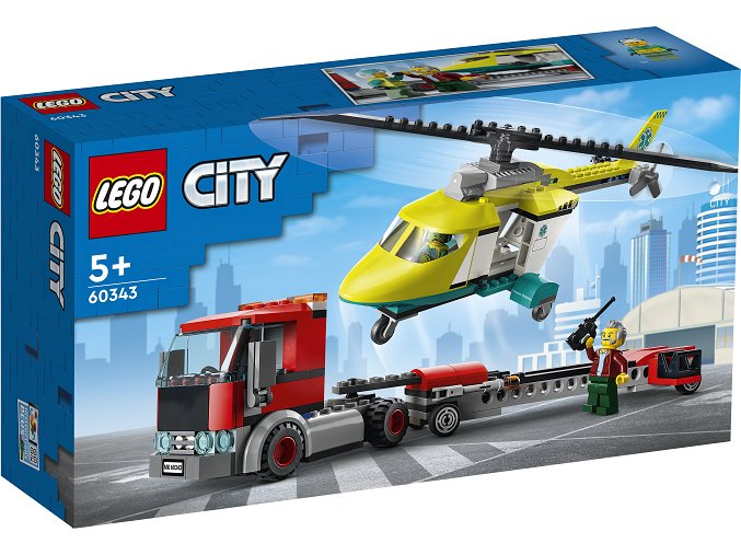 LEGO® City 60343 Přeprava záchranářského vrtulníku