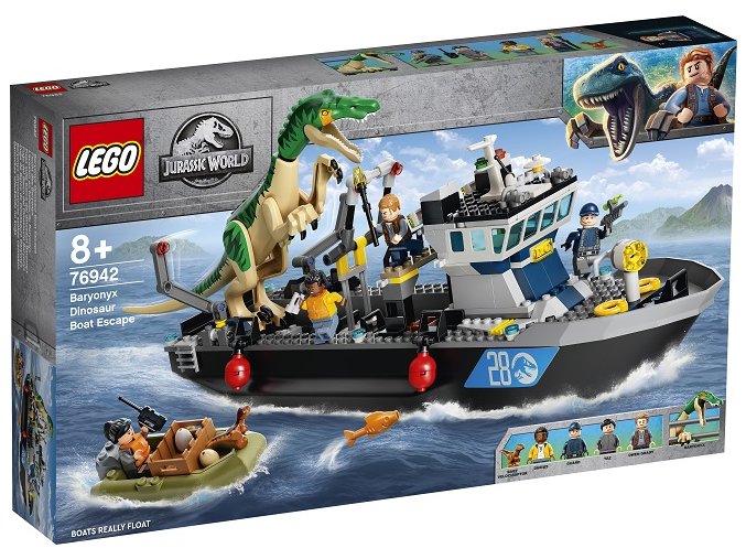 LEGO® Jurassic World™ 76942 Útěk baryonyxe z lodě