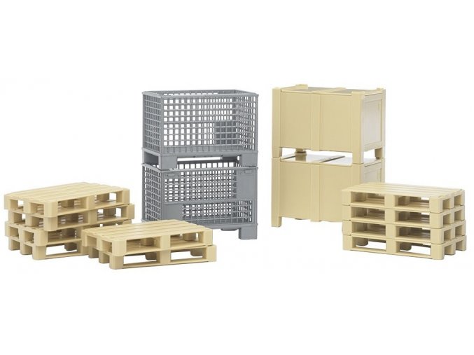 BRUDER 2415 Logistický set palety a bedny