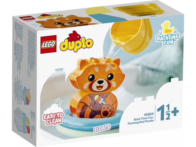 LEGO® DUPLO® 10964 Legrace ve vaně: Plovoucí panda červená