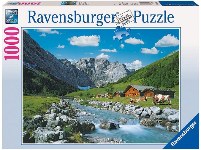 Ravensburger puzzle Rakouské hory 1000 dílků