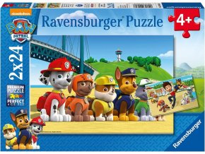 Ravensburger Tlapková Patrola: Stateční psi; 2x24 dílků