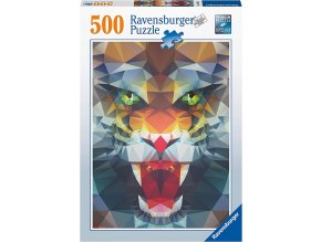 Ravensburger puzzle Polygonový lev 500 dílků