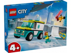 LEGO® City 60403 Sanitka a snowboardista