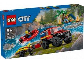 LEGO® City 60412 Hasičský vůz 4x4 a záchranný člun