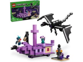 LEGO® Minecraft™ 21264 Drak z Enderu a loď z Endu