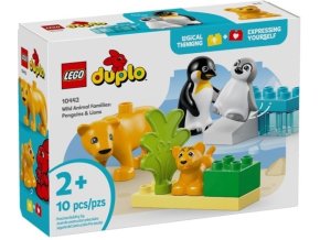LEGO® DUPLO® 10442 Rodinky divokých zvířat: Tučňáci a lvi