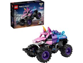 LEGO® TECHNIC 42220 Monster Jam™ Sparkle Smash™ s natahovacím motorem
