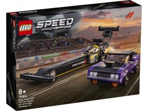 LEGO® Speed Champions 76904 Mopar Dodge//SRT Top Fuel Dragster a 1970 Dodge Challenger T/A