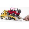 BRUDER 2535 Odtahovka Mercedes Benz s Jeepem3