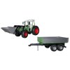 BRUDER 1999 Traktor Fendt 209S s předním nakladačem a přívěsem