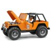 BRUDER 2542 Závodní Jeep Cross Country oranžový se závodníkem2