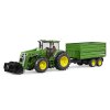 BRUDER 3055 Traktor John Deere 7930 s nakladačem a vlekem2