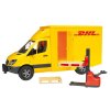 BRUDER 2534 MB Sprinter DHL s paletovým vozíkem3
