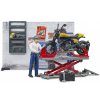 BRUDER 62102 Motodílna s figurkou mechanika a motorkou Ducati Scrambler