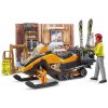 Bruder 63102 BWORLD Horská chata s figurkou a skútrem