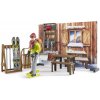 Bruder 63102 BWORLD Horská chata s figurkou a skútrem