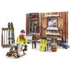 Bruder 63102 BWORLD Horská chata s figurkou a skútrem