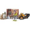 Bruder 63102 BWORLD Horská chata s figurkou a skútrem
