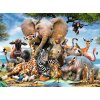 Ravensburger puzzle Afričtí přátelé XXL 300 dílků