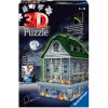 3D puzzle Strašidelný dům Noční edice 216 dílků