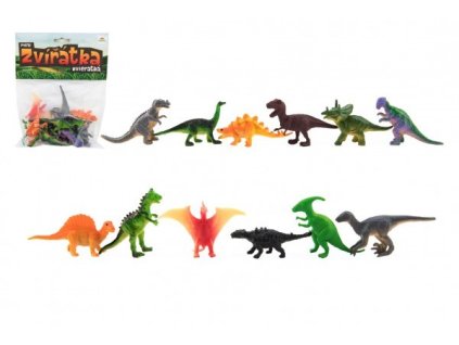 teddies mini zvieratka dinosaurus 12ks