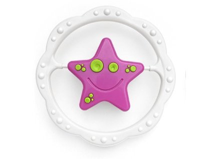 profibaby plastove farebne hryzatko hviezda 13cm