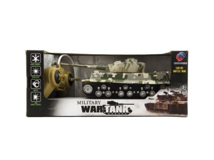 military war tank tiger i plastovy tank na ovladanie 25cm