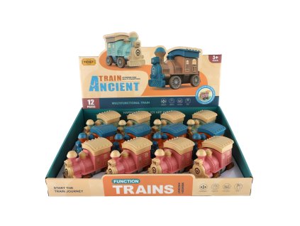 teddies lokomotiva na zotrvacnik 13cm