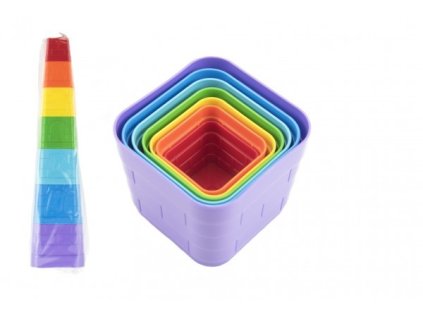 teddies kubus pyramida skladacka plast hranata