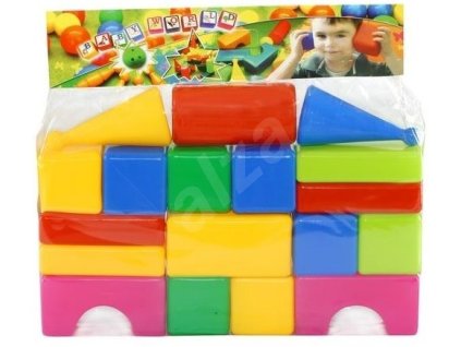TEDDIES Stavebnica kocky veľké 18ks
