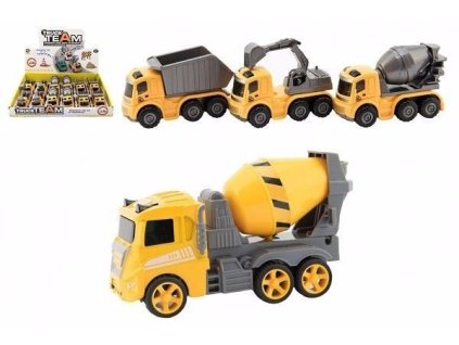 TEDDIES Stavbárske auto na zotrvačník 10 cm