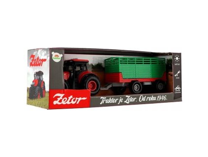 TEDDIES Zetor Traktor s vlekom 36cm