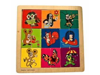 Skládačka krteček a jeho kamarádi - puzzle