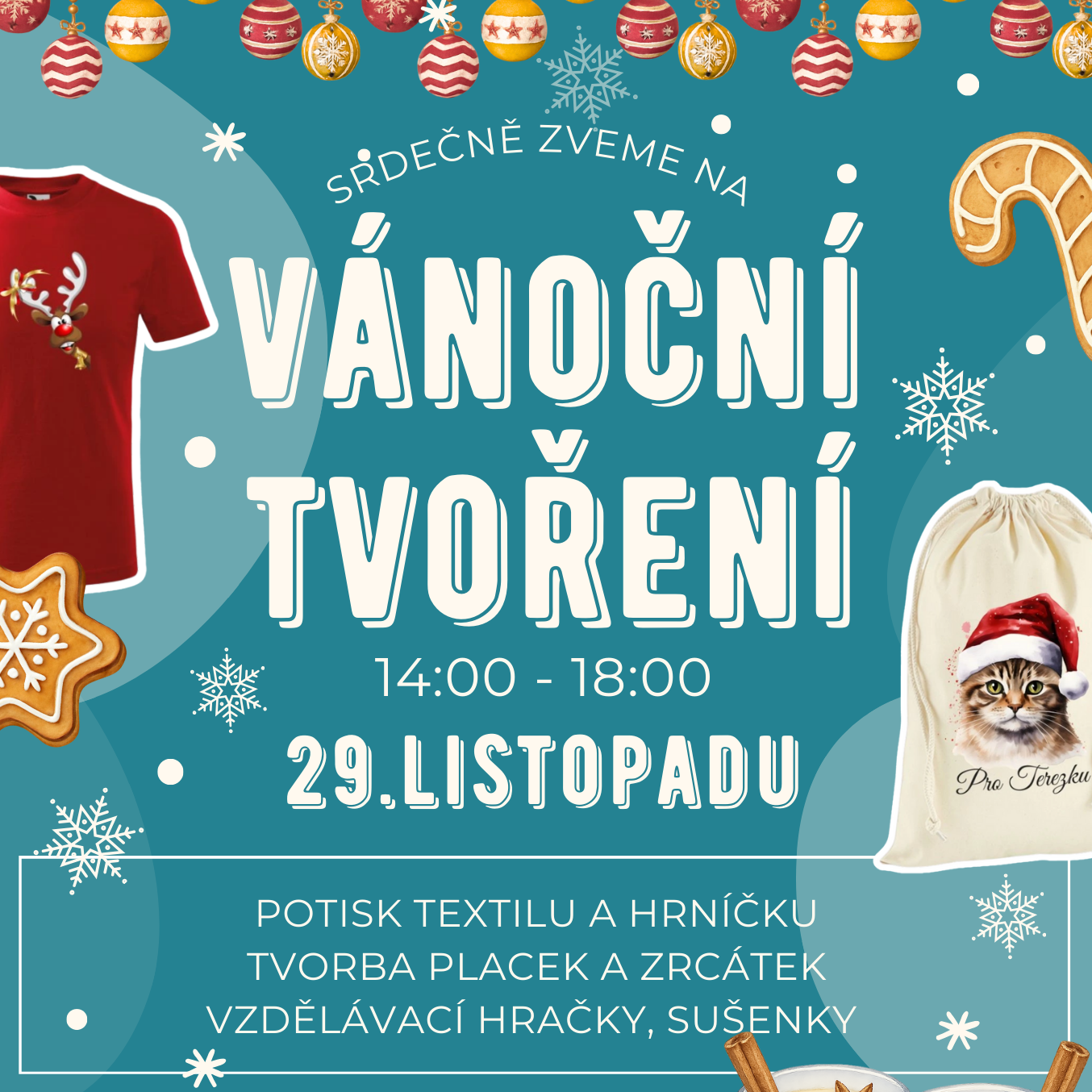 Vánoční tvoření ve Fulneku: Přijďte si užít kouzelné kreativní odpoledne