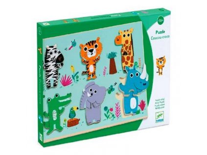 Djeco | Vkládací puzzle Zvířátka ze ZOO