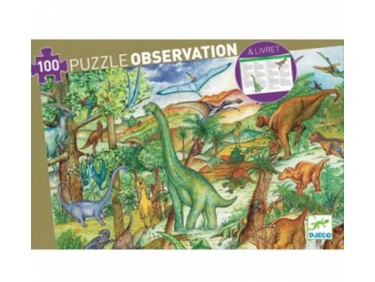 Djeco | Puzzle Dinosauři 100 dílků