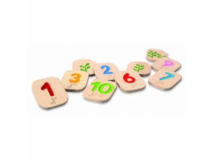 Plan Toys | Braillova čísla 1-10