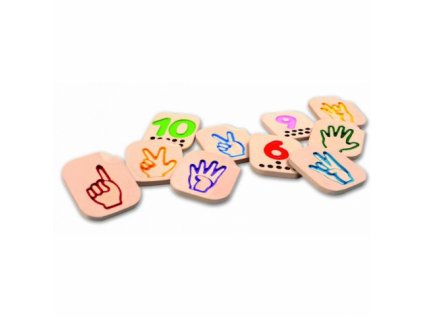 Plan Toys | Prstová abeceda - číslice 1-10