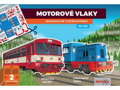 betexa vystrihovanky motorove vozy