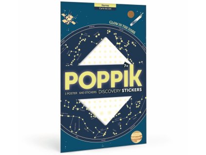 DIS004 poppik mapa hvezdneho nebe sviti ve tme
