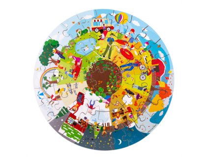 BJ33003 bigjigs kulate puzzle rocni obdobi