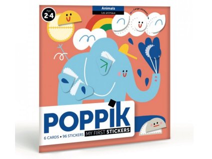 BABY007 POPPIK Moje prvni samolepky zvirata