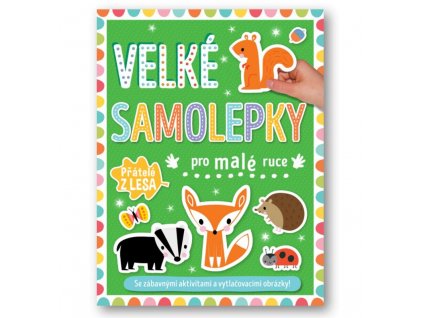 9788025630303 velke samolepky pro male pratele z lesa