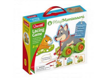 0612 Quercetti Lacing game lacing animals wheels