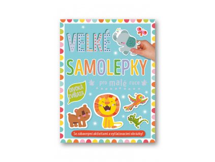 9788025633038 velke samolepky pro male ruce divoka zvirata