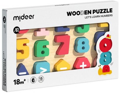 MD3306 vkládací puzzle čísla 15 dílků