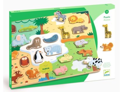 DJ01830 djeco vkladaci puzzle zvirata