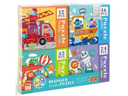 MD3025 mideer sada puzzle doprava pro kluky